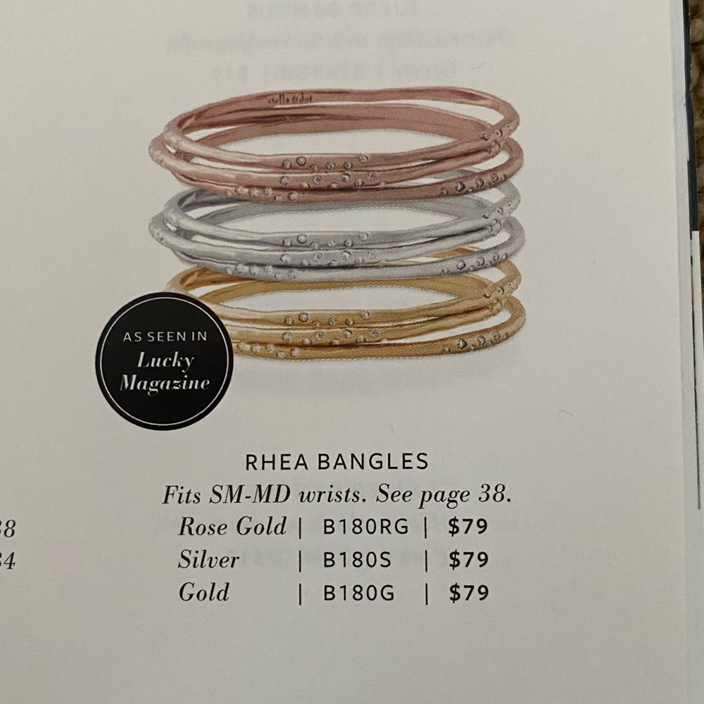 Stella & Dot Silver Rhea Bangles - Picture 9 of 9